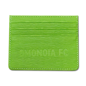 Leather Card Holder Green
