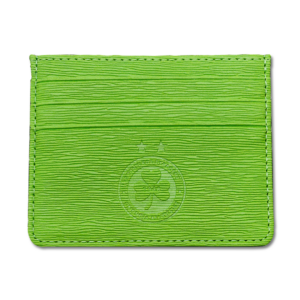 Leather Card Holder Green