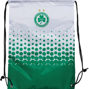 Zipper Drawstring Bag GRN/WHT
