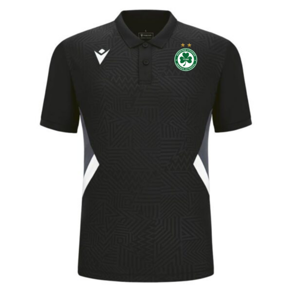 Rap Polo Shirt Black White