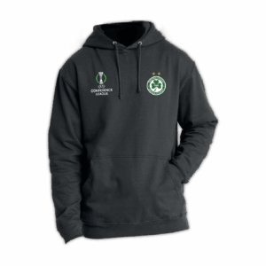 UECL Hoodie Μαύρο Ανδρικό