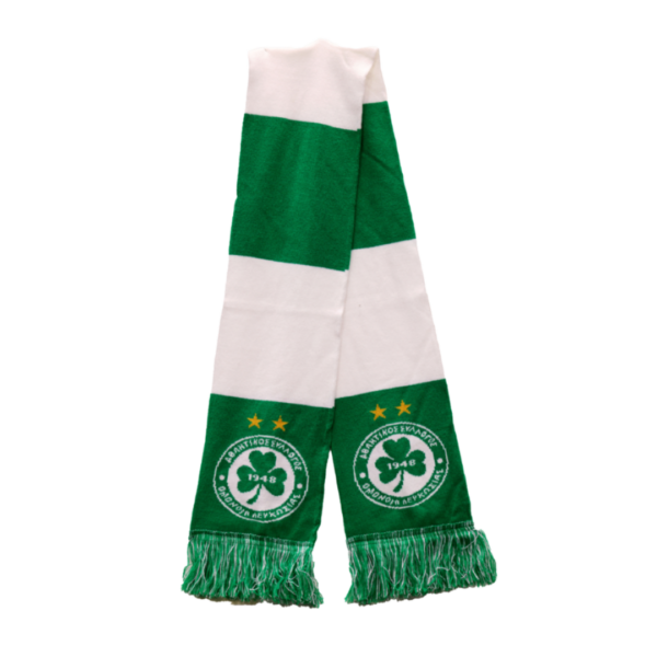 Knitted Scarf GRN/WHT