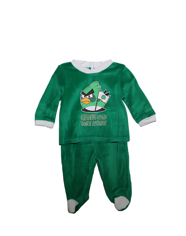Baby 2pcs Outfit "Angry Bird" GRN - Velvet