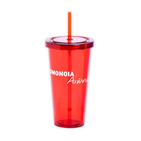Κόκκινο Ποτήρι "ΟΜΟΝΟΙΑ Αιώνια" 750ml