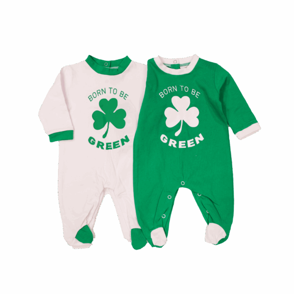 Βρεφικό κορμάκι Σετ "Born to be GREEN" - Βαμβακερό - Image 2