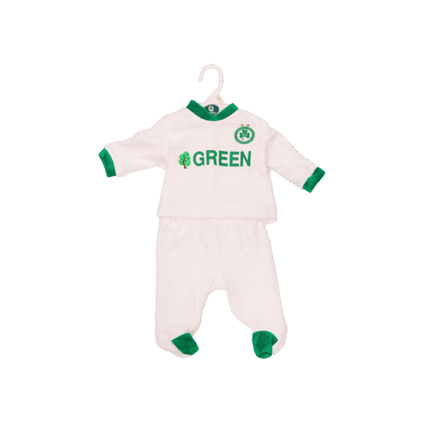 Βρεφικό φορμάκι "GREEN TREE" Άσπρο - Βελούδο
