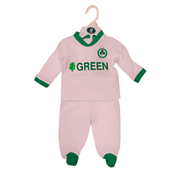 Βρεφικό φορμάκι "GREEN TREE" Άσπρο - Βαμβακερό