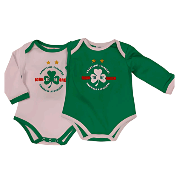 Baby uniform set "Born to be Green" - Cotton - Image 2