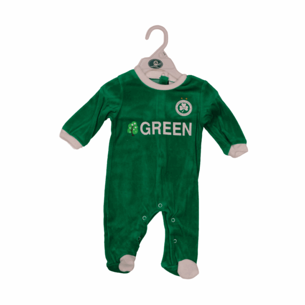 Βρεφικό κορμάκι "GREEN TREE" Πράσινο - Βελούδο
