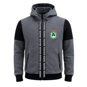 Ενήλικο Zip Hoodie FASHION Γκρίζο - ΜΟΝΟ ONLINE