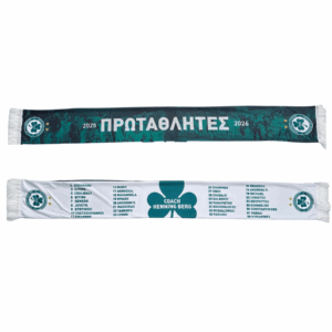 Μεταξωτό κασκόλ ΟΜΟΝΟΙΑ Πρωτάθλημα 2026 BLK/WHT
