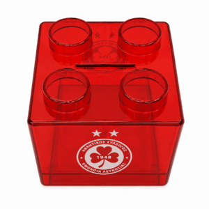 Money Box OMONOIA Brick-Shaped red
