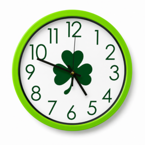 OMONOIA Shamrock Wall Clock